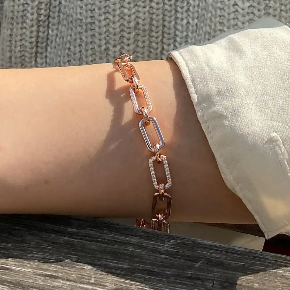 OST - Link Chain Rose Gold Bracelet - OST - Jewelry - Harumio