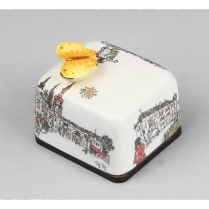 HK Studio - Moony Ceramic Street Musical Paperweight - HK Studio - Music Box - Harumio