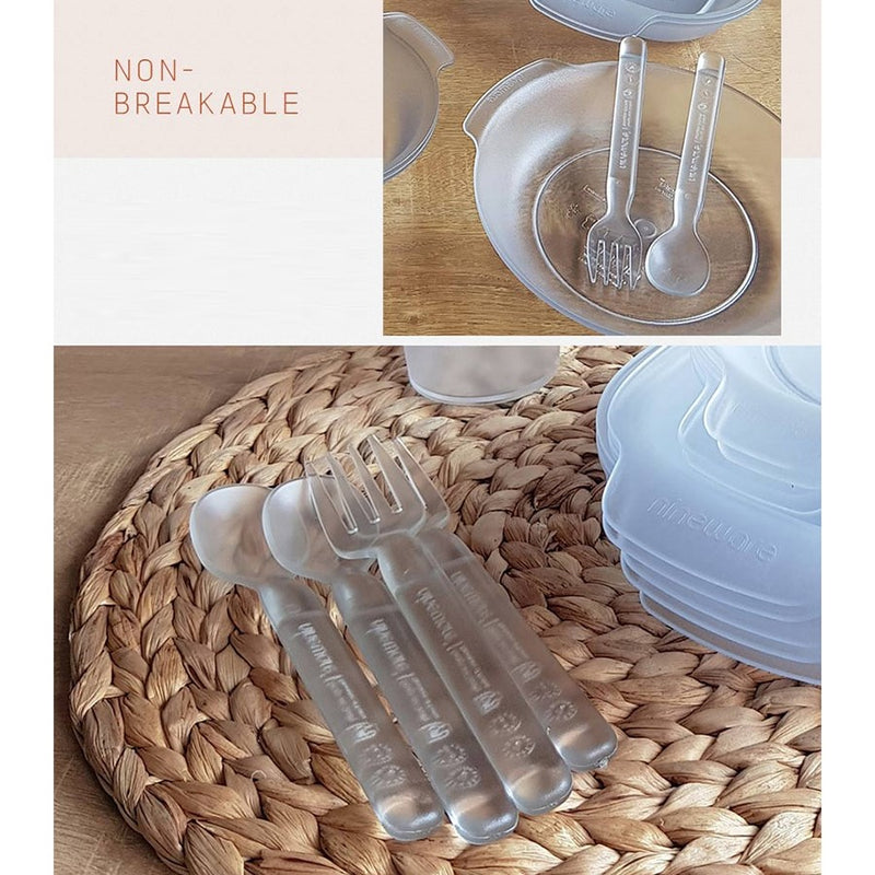 Nineware - Tritan Pure Spoon Fork Set