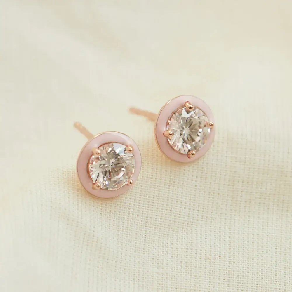 CLUE - Collection Color One Point Silver Earrings - CLUE - Jewelry - Harumio