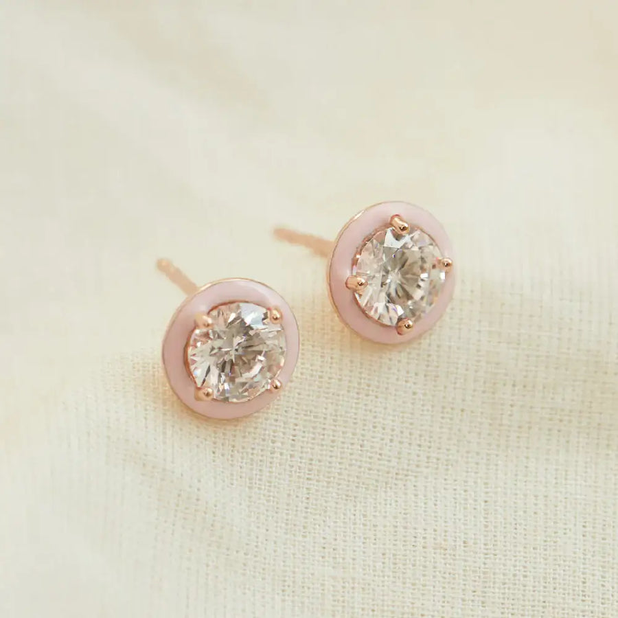 CLUE - Collection Color One Point Silver Earrings - CLUE - Jewelry - Harumio