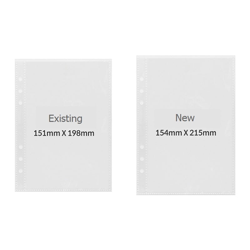 Yudaeng - A5 - 6 Hole Diary Clear File Storage Inlay