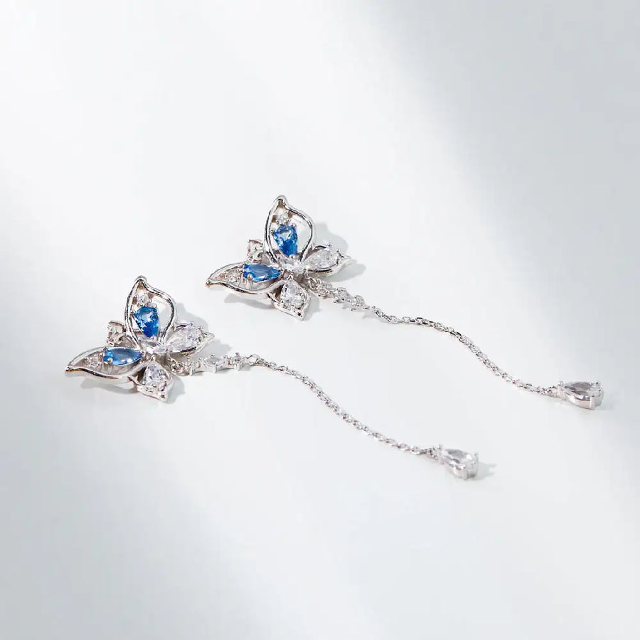 CLUE - Butterfly Blue Summer Dream Earrings - CLUE - Jewelry - Harumio