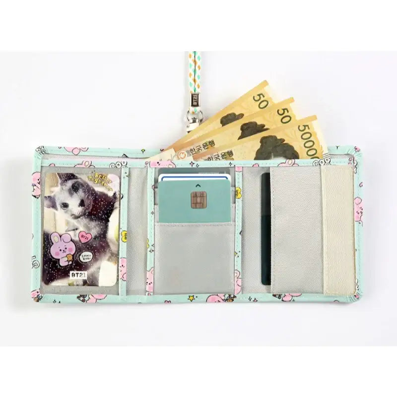 BT21 x Monopoly - Baby Velcro Wallet LITTLE BUDDY - BT21 x Monopoly - Accessories, Wallet - Harumio