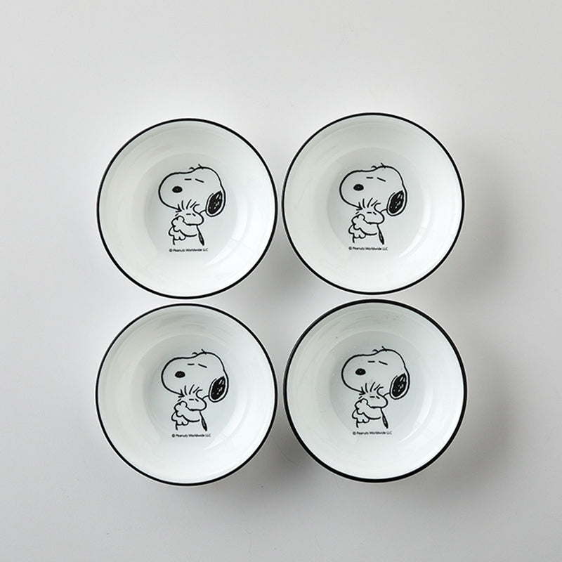Corelle x Peanuts - Snoopy and Charlie - Front Plate 4P Set