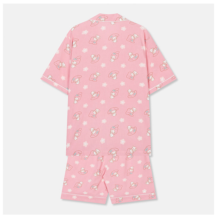 SPAO x Sanrio  - My Melody & Kurami Pajamas Set (Pink)