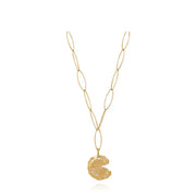CLUE - C Collection Vintage Coin Clip Chain Silver Long Necklace - CLUE - Jewelry - Harumio