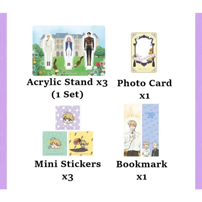 When the Third Wheel Strikes Back - Art Tin Case Set - Webtoon Friends - Tin Case - Harumio