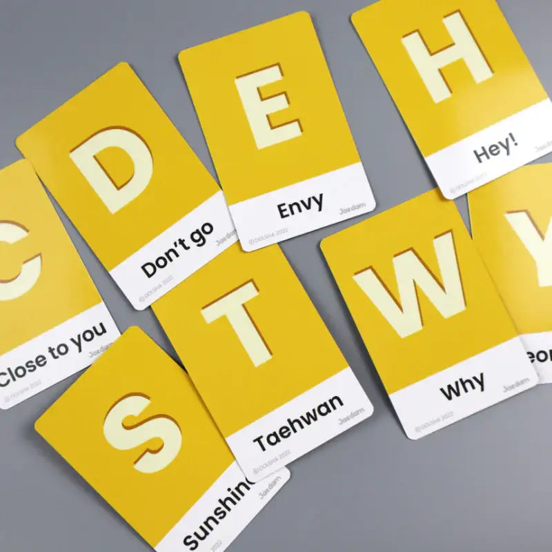 Banana Scandal - Yeonwoo X Taehwan Alphabet Flash Card - Jaedam Media - Cards - Harumio
