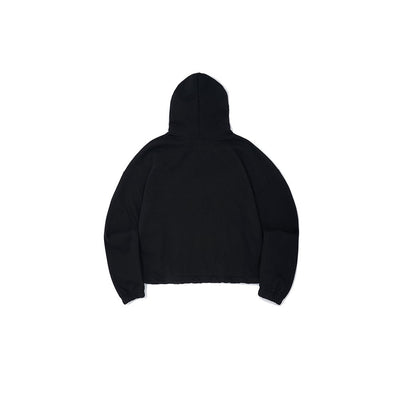 AQO - Bear Logo Crop Hoodie