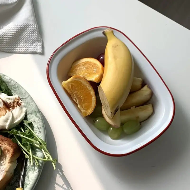 Like A Cafe - Enamel Oval Bowl - Like A Cafe - Home & Living - Harumio