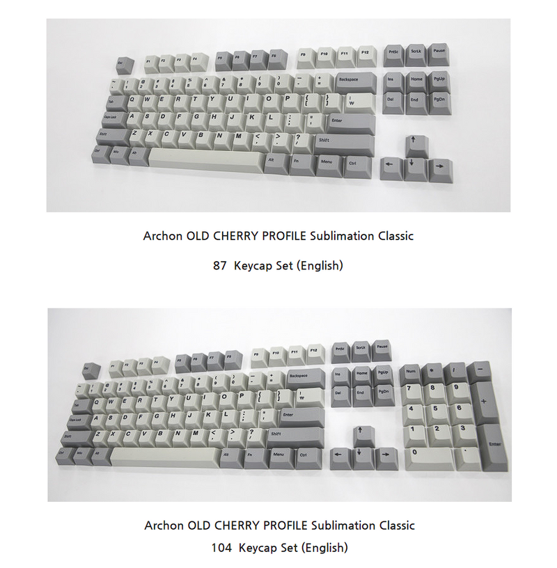 Archon - Old Cherry Profile Sublimation Classic Keycap Set