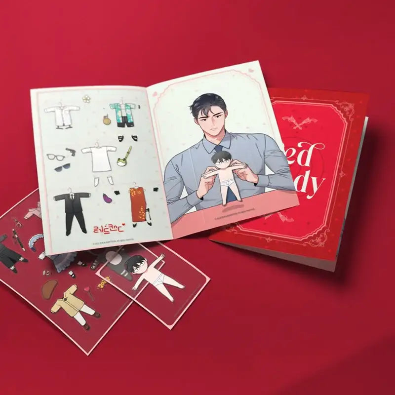 Red Candy - Dress Up Stickers Kit - Lezhin - Dress Up Kit - Harumio