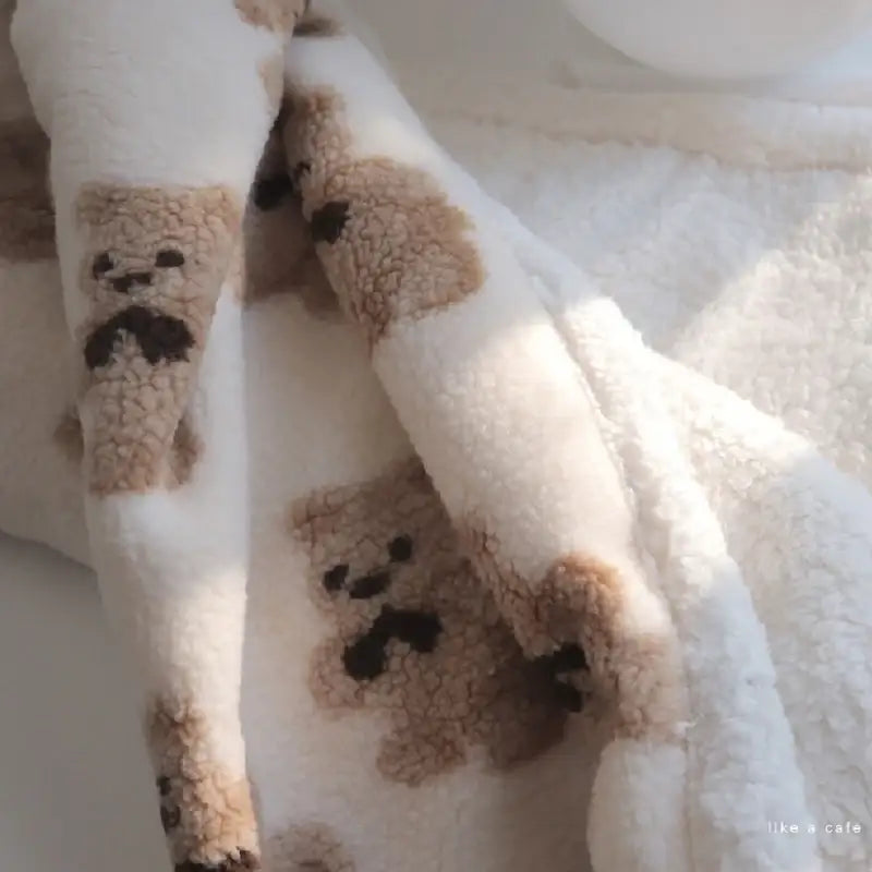 Like A Cafe - Fluffy Wool Blanket - Like A Cafe - Home & Living - Harumio