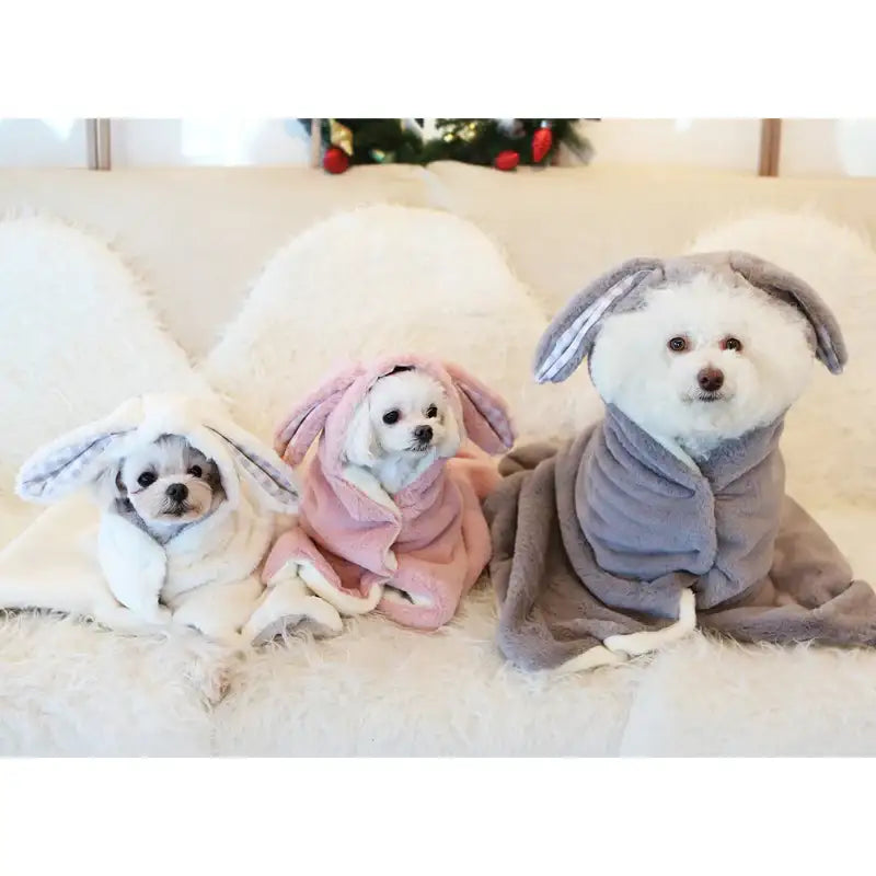 ITSDOG - Pet Rabbit Cloak Hooded Blanket - ITSDOG - Pet Clothes - Harumio