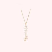 CLUE - Shine Drop Rose Gold Silver Necklace - CLUE - Jewelry - Harumio
