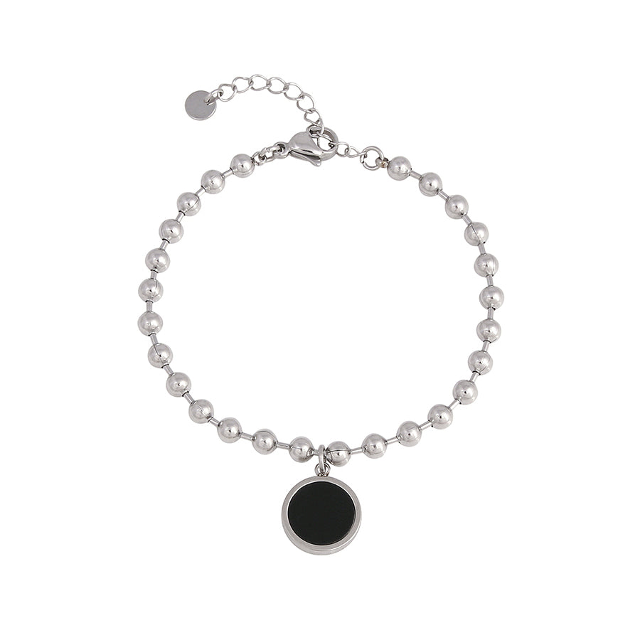 CLUE - Bubble Chain Onyx Black Surgical Steel Bracelet