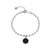 CLUE - Bubble Chain Onyx Black Surgical Steel Bracelet - CLUE - Jewelry - Harumio