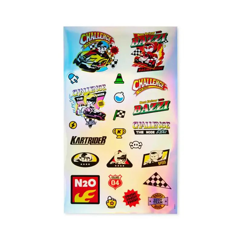 Line Friends x Kartrider - Deco Sticker - Line Friends - Stickers - Harumio