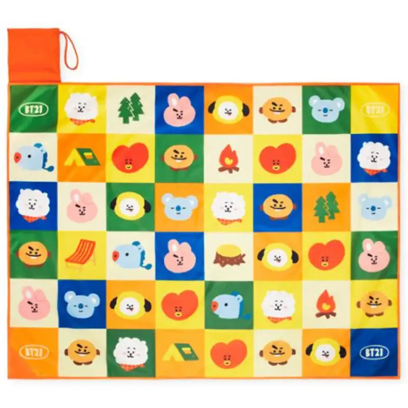 BT21- Baby Green Planet Picnic Mat - LINE FRIENDS - Outdoor Recreation - Harumio