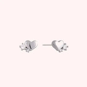 CLUE - Petite Heart Silver Earrings - CLUE - Jewelry - Harumio