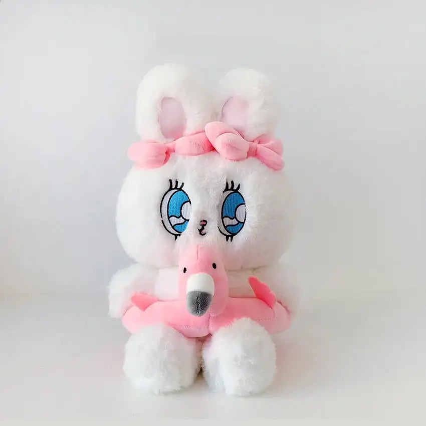 Esther Bunny - 25cm Flamingo Bunny Plush Doll - Esther Bunny - Plush - Harumio