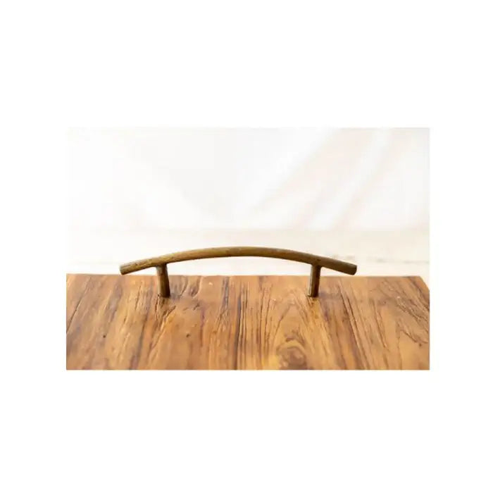 Bosan Pottery - Teak Wood Tray with Iron Handle - Bosan Pottery - Home & Living, Accessories - Harumio