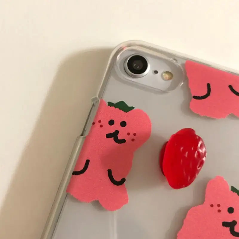 Dinotaeng - Strawberry BOBO iPhone Case - Dinotaeng - Phone Case - Harumio
