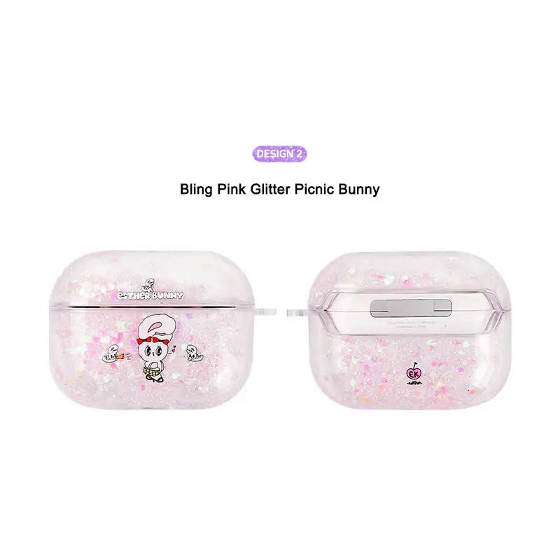 Esther Bunny - Bling Glitter AirPods Pro Case - Esther Bunny - AirPods Case - Harumio