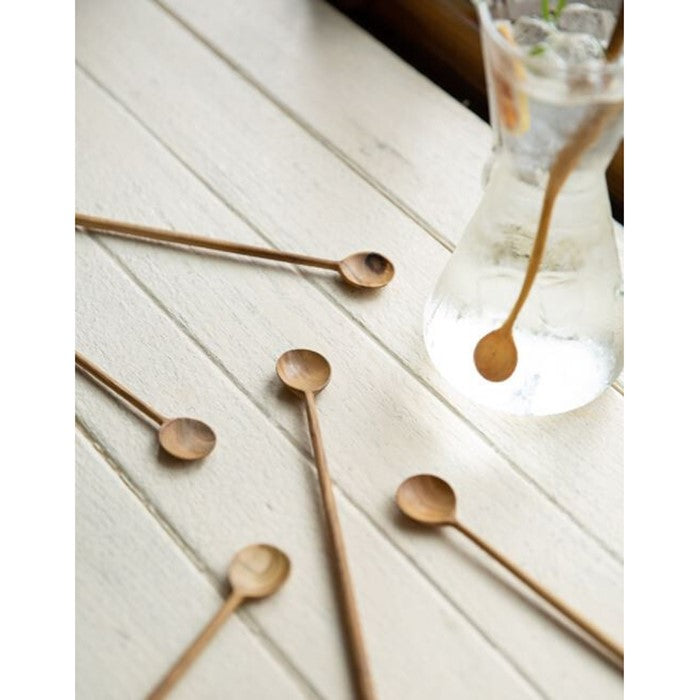Bosan Pottery - Teak Round Long Spoon