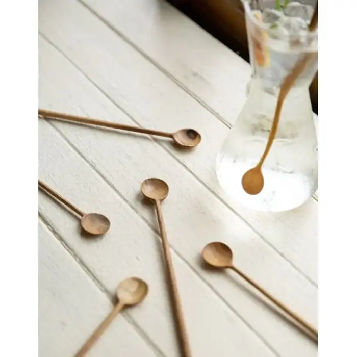 Bosan Pottery - Teak Round Long Spoon - Bosan Pottery - Home & Living, Accessories - Harumio