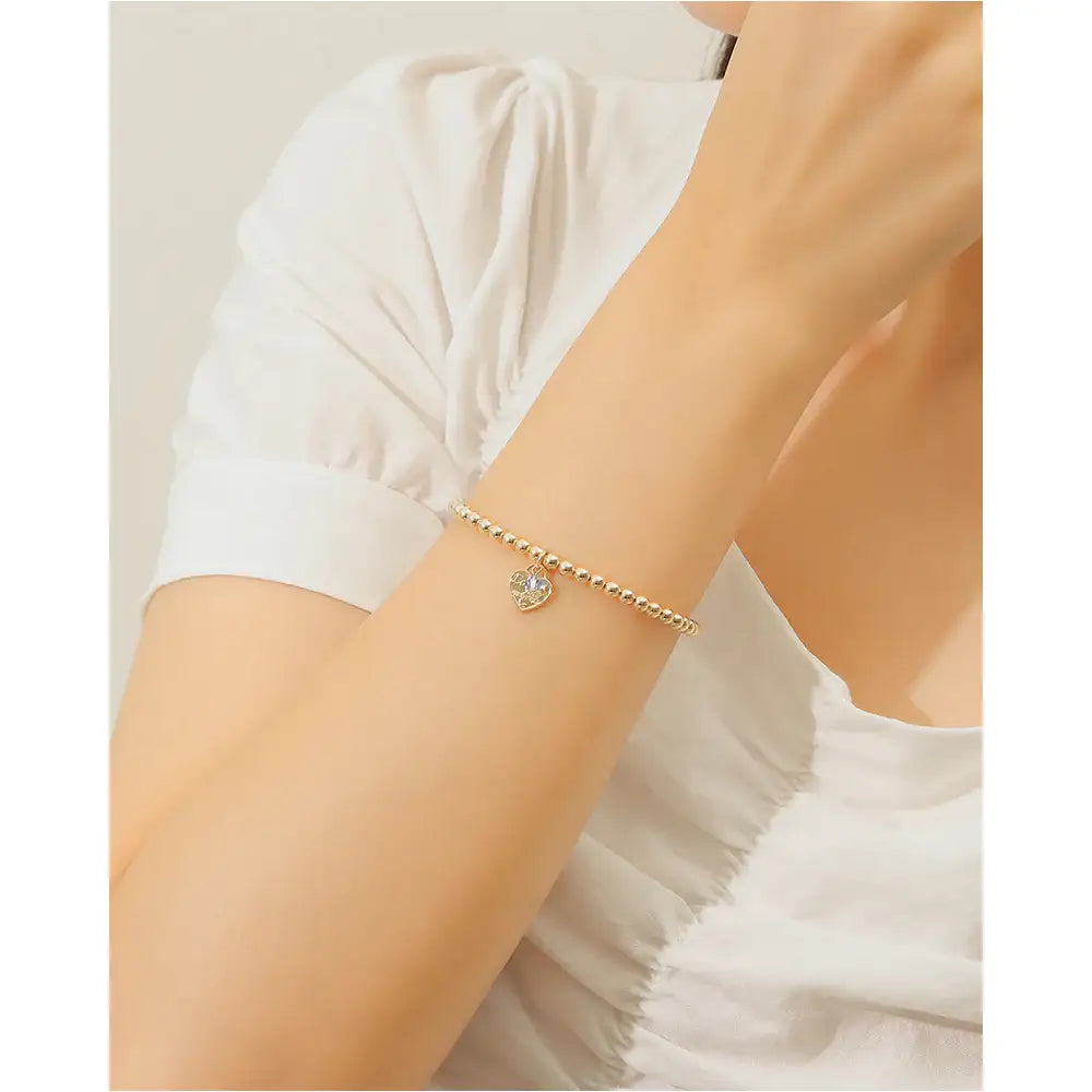 CLUE - 14K Gold Filled Eternal Tanzanite Stone Heart Bracelet - CLUE - Jewelry - Harumio