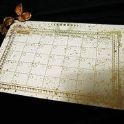 Libet - Gold Leaf Month Calendar - Libet - Stationary - Harumio
