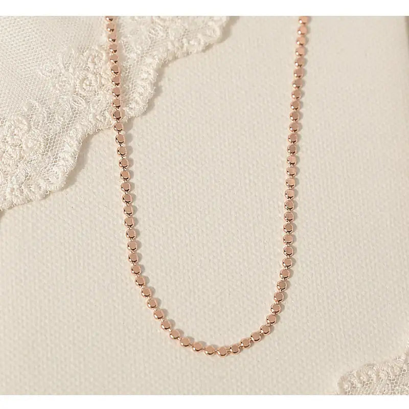 CLUE - Alli Long Neck Dot Layered Silver Necklace - CLUE - Jewelry - Harumio
