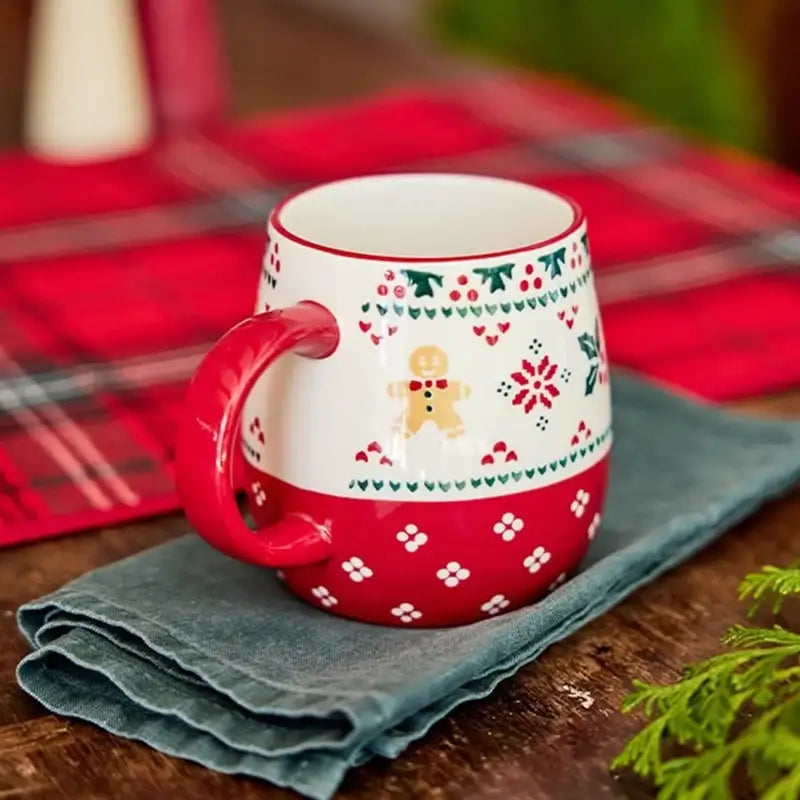 Korean Christmas Village - Large Mug - Modern House - Mugs - Harumio