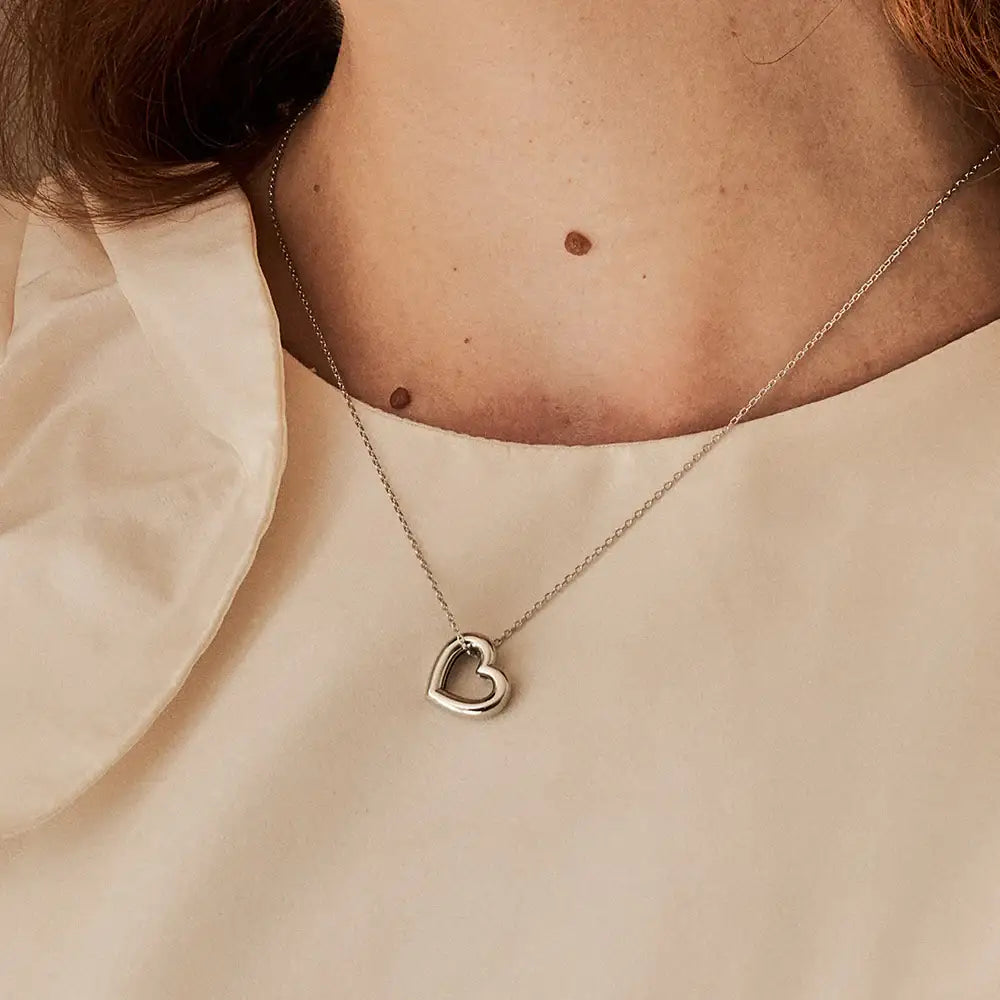 OST - Basic Heart Silver Necklace - OST - Jewelry - Harumio