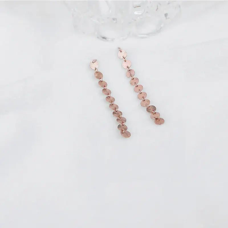 CLUE - Pure Coin Drop Silver Earrings - CLUE - Jewelry - Harumio