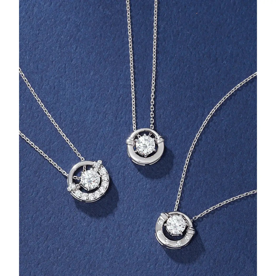 OST - Lucky Lock 3WAY Horseshoe Stone Silver Necklace - OST - Jewelry - Harumio