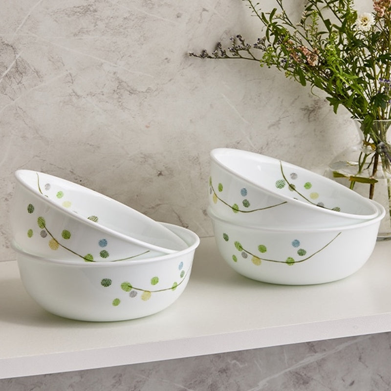 Korean Corel Green Delight - Soup Bowl 4P Set