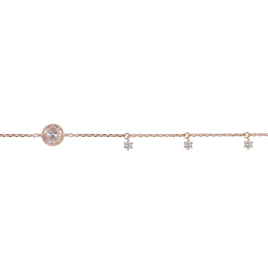 CLUE - Shining Point Cubic Chain Silver Bracelet - CLUE - Accessories - Harumio