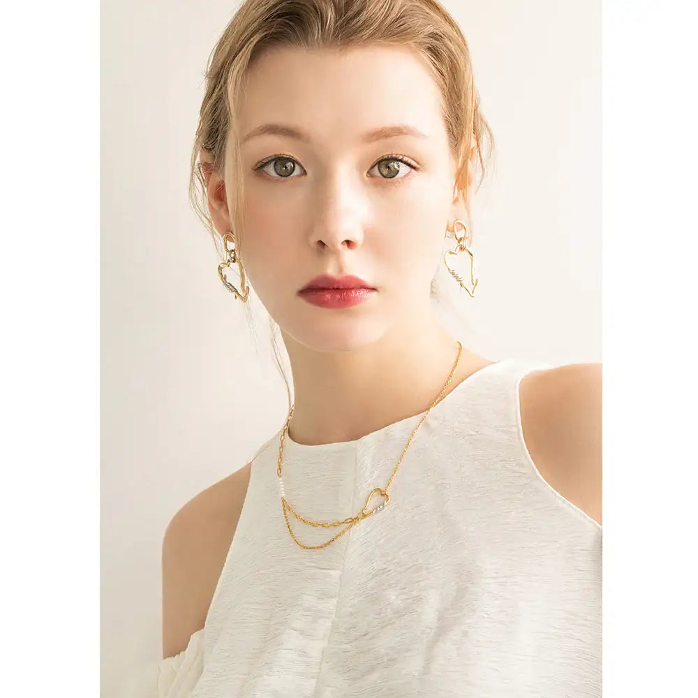 Bloom x Dewey Desert - Love Letter Silver Earrings - Bloom x Dewey Desert - Jewelry - Harumio