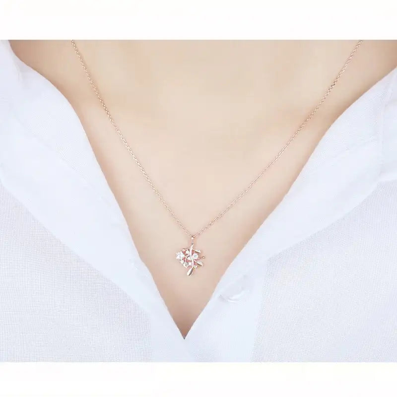 CLUE - Acacia Tree Silver Necklace - CLUE - Jewelry - Harumio
