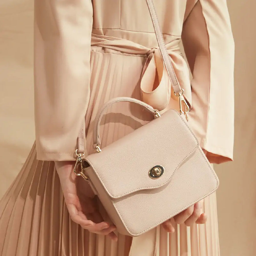 CLUE - Flower Line Pastel Pink Mini Bag - CLUE - Bag - Harumio