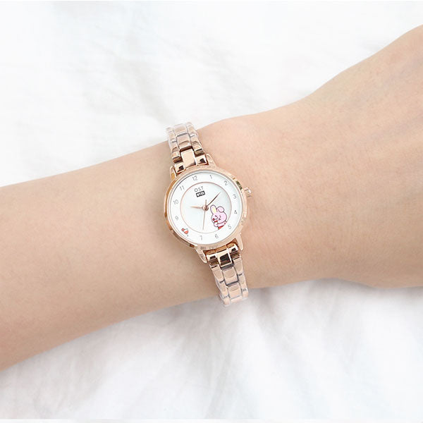 BT21 x OST - Rose Gold Metal Watch - Cooky - BT21 - Watches - Harumio