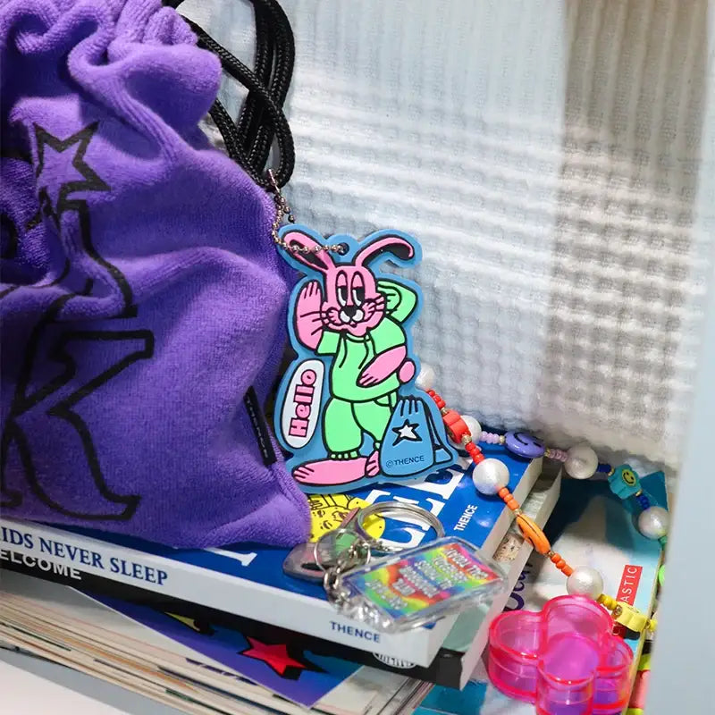 THENCE - Bunny Rubber Key Holder - THENCE - Keyring - Harumio