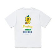 Line Friends - Fruity Barcode Short Sleeve T-Shirt - Line Friends - Clothes - Harumio