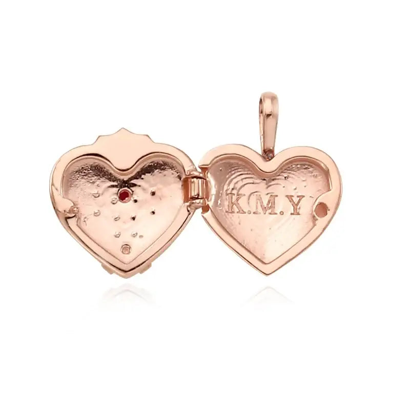Saint Tail x Clue - Heart Locket 10K Gold Pendant - CLUE - Jewelry - Harumio