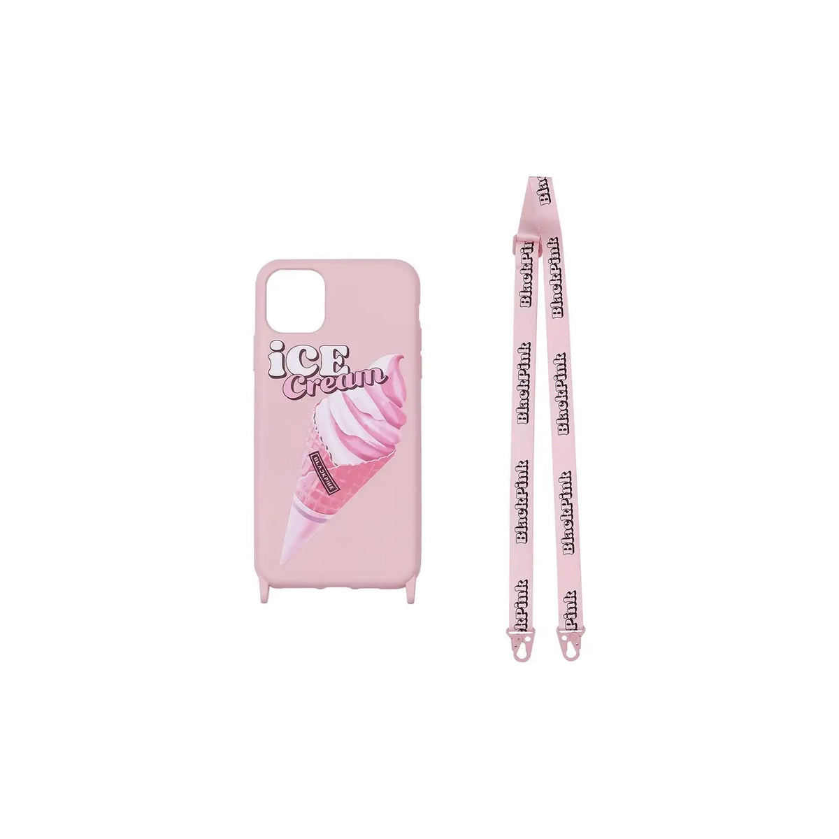 BlackPink - Lanyard with Pink Phone Case : Ice Cream Cone - BlackPink - Accessories - Harumio