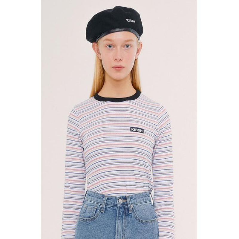 Kirsh - Long Sleeve Stripe T-Shirt - Rainbow
