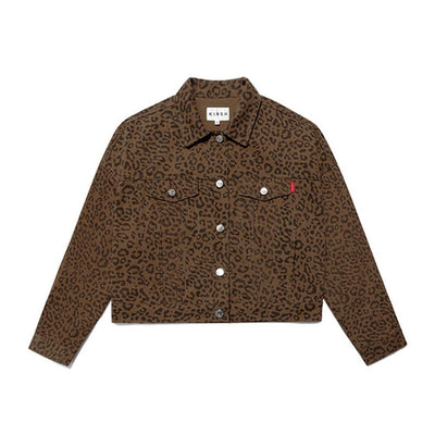 Kirsh - Denim Trucker Jacket - Leopard
